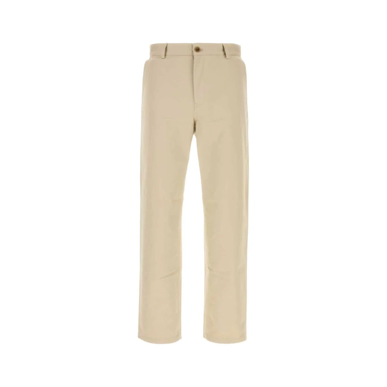 Maison Kitsune Om01101ww9043 0176 Dune Exterior: Cotton Pantaloni