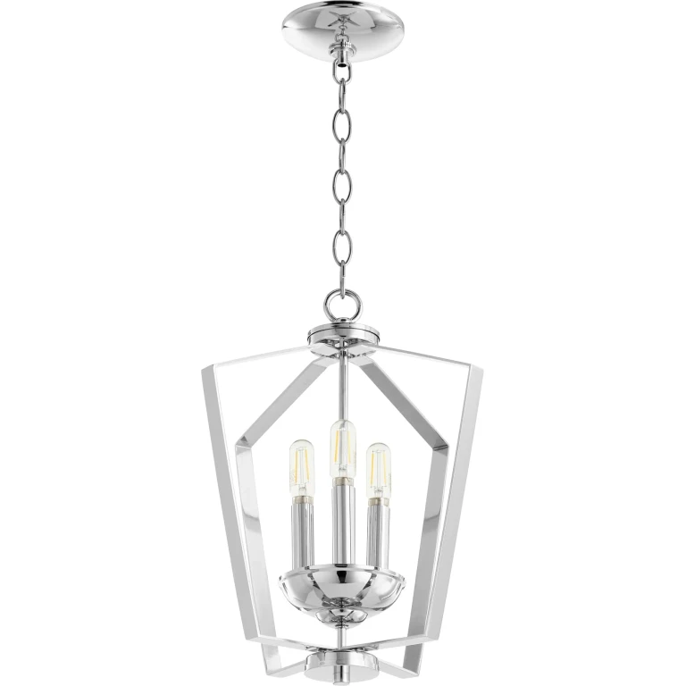 Quorum Quorum Home 3-Light 13" Foyer Light in Chrome