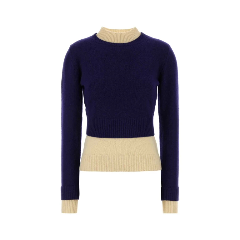 Loewe Navy Blue Wool Blend Sweater