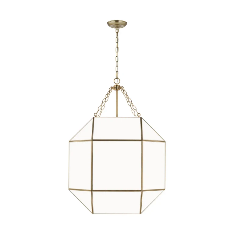 Morrison 4-Light Pendant Light in Satin Brass