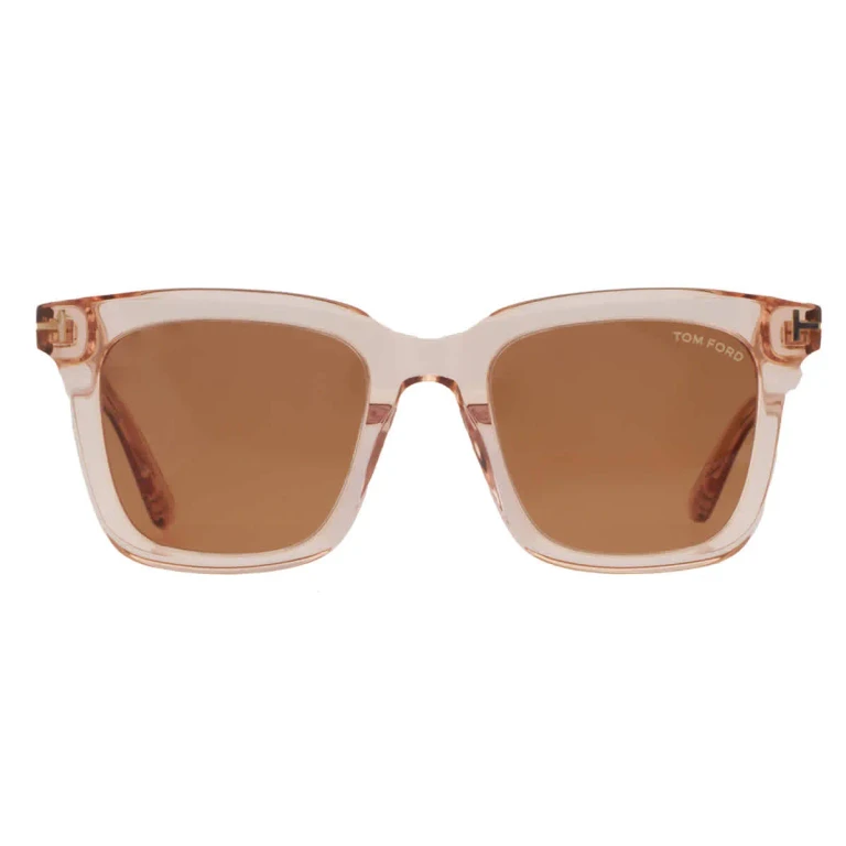 Tom Ford Brown Square Unisex Sunglasses FT0970-K 72E 52