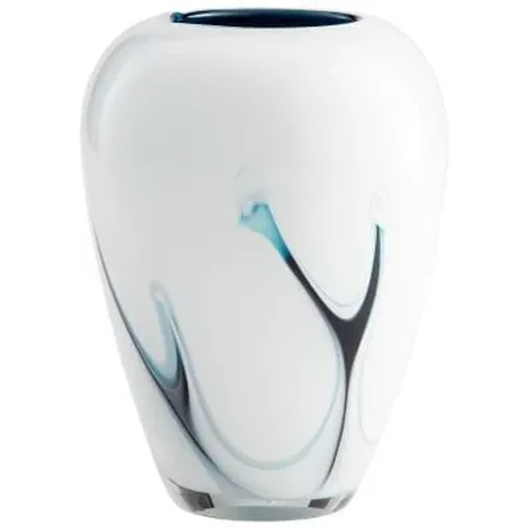 Deep Sky Vase in Blue And White