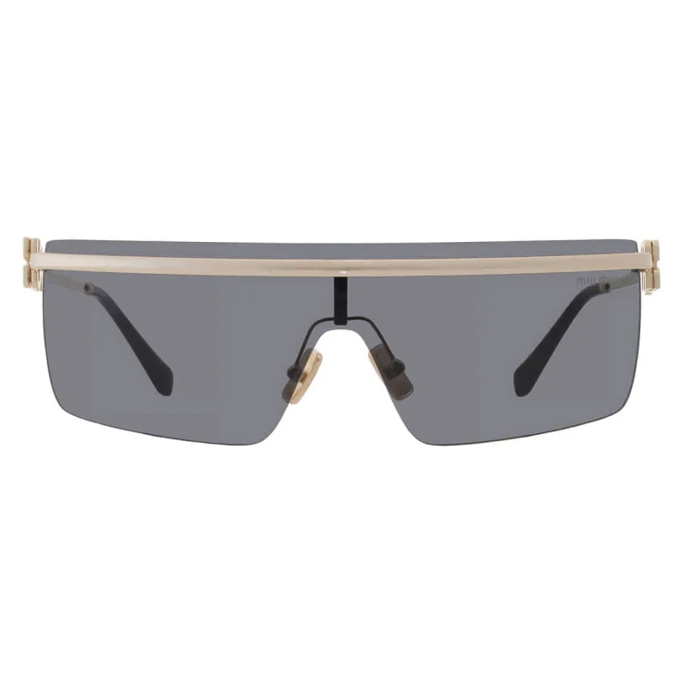Miu Miu Dark Grey Shield Ladies Sunglasses MU 50ZS 5AK5S0 142