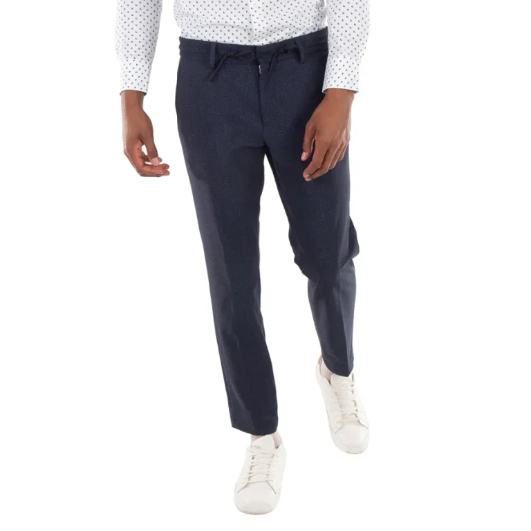 Hugo Boss Micro-Patterned Slim-Fit Trousers