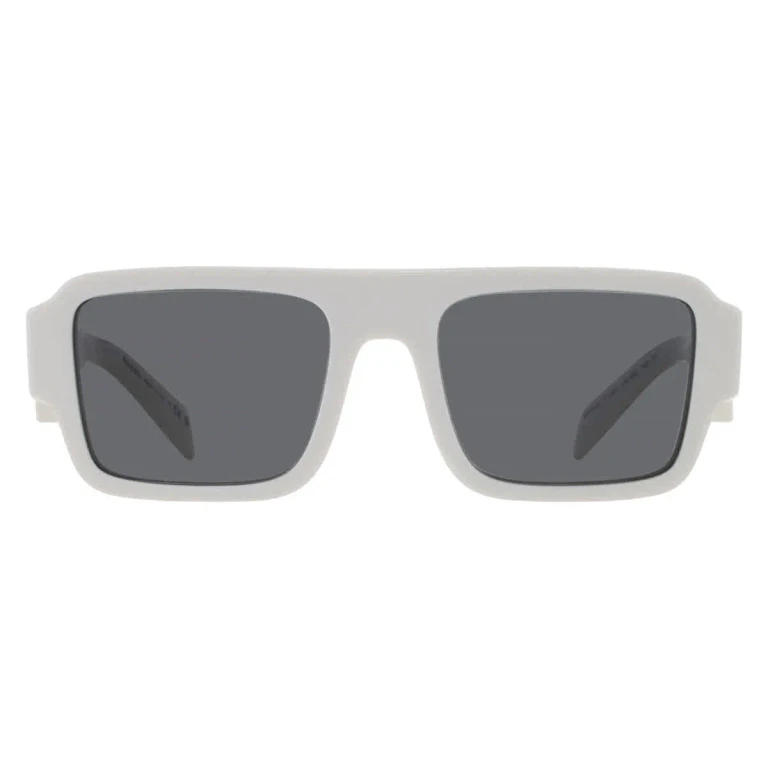 Prada Dark Grey Rectangular Mens Sunglasses PR A05S 17K08Z 53