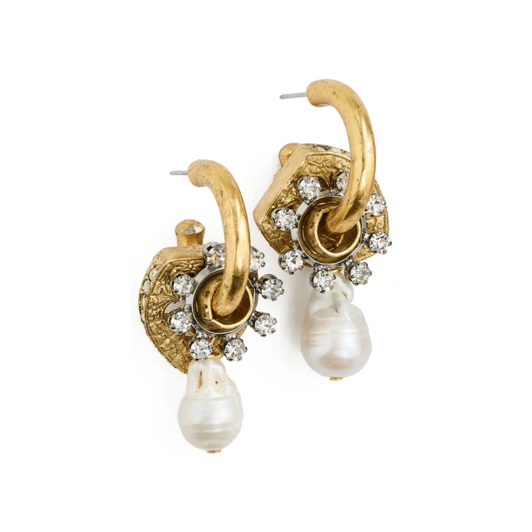 Elizabeth Cole Aurmia Earrings Pearl One Size