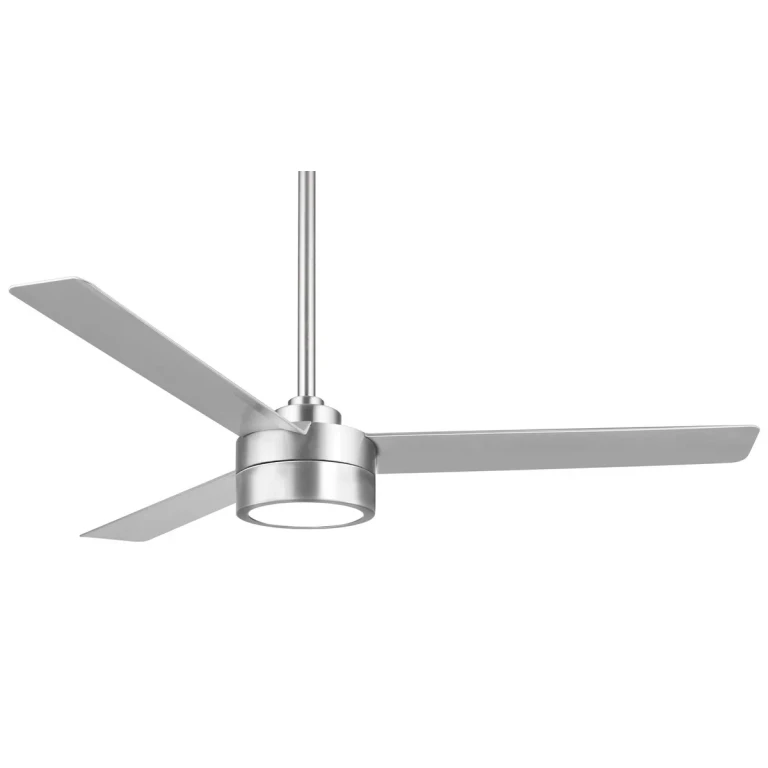 Brushed Aluminum 52"Ceiling Fan from the Roto Led Collection