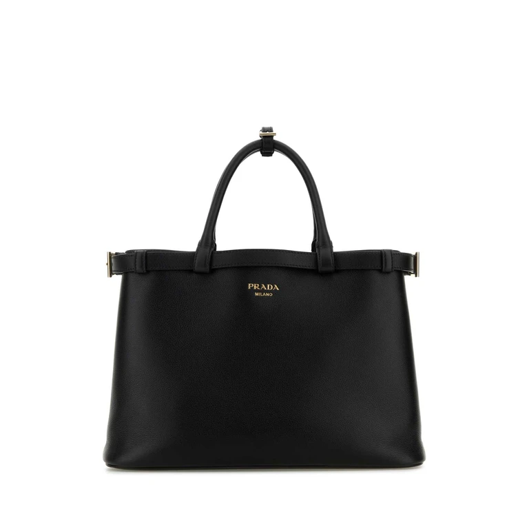 Borsa tote media Prada con fibbia