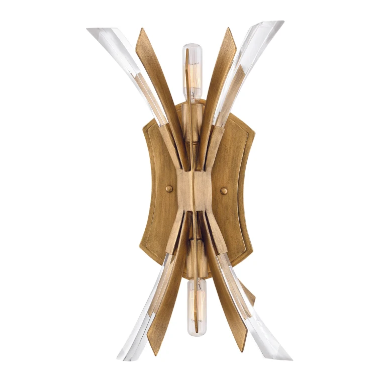 Burnished Gold LED Wall Sconce from the Vida Collection