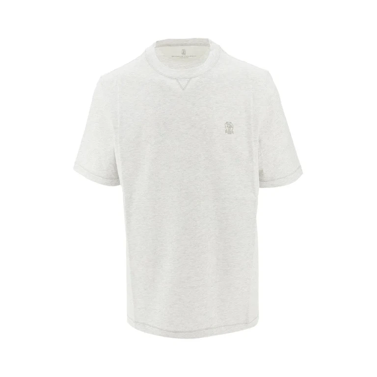Brunello Cucinelli T-shirt met logoborduursel Heren XL