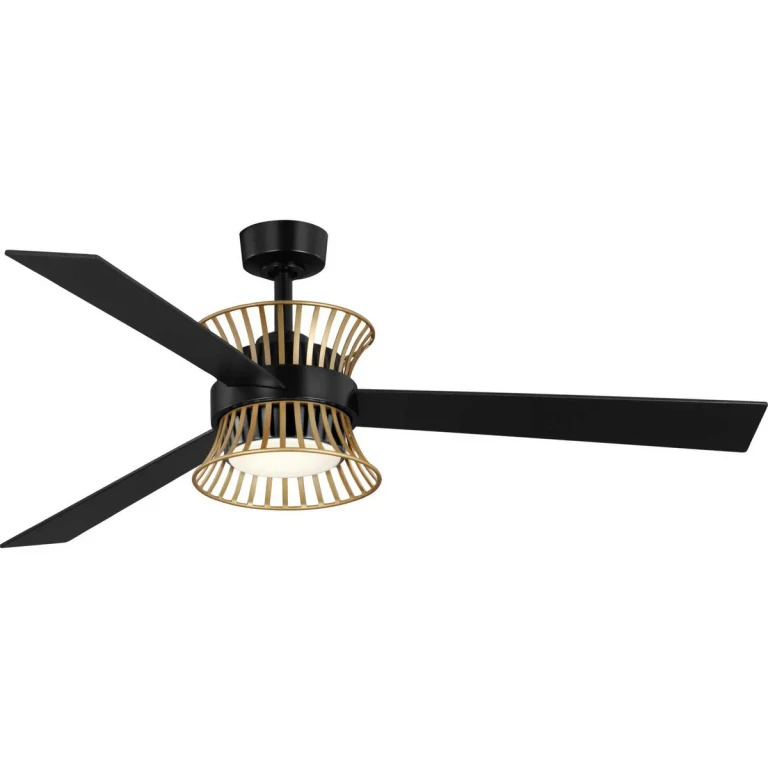 Matte Black 55"Ceiling Fan from the Bisbee Collection