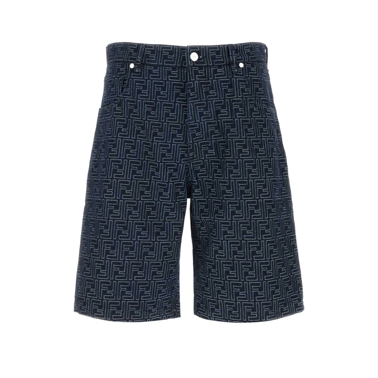 Fendi Flp369aux4 F0buz Indigo Exterior: Cotton Short