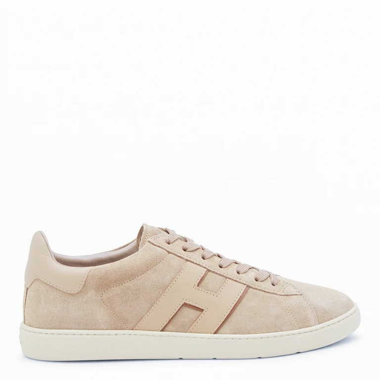 Hogan Sneakers Beige Suede Leather/rubber Sole - Men