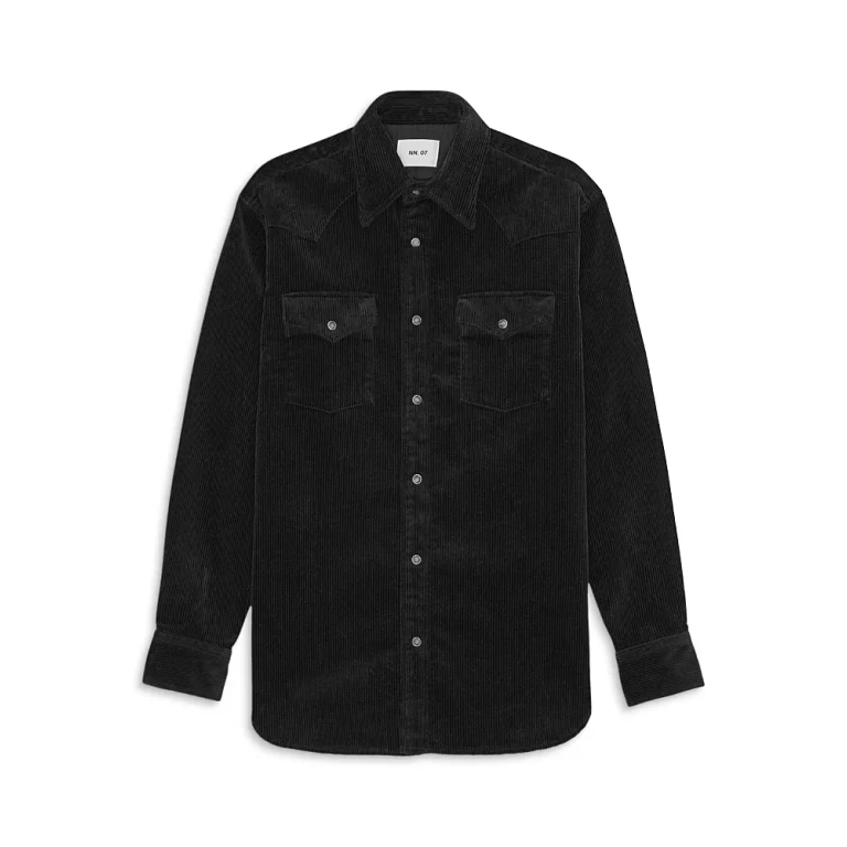 NN07 Ricky Snap Front Corduroy Shirt