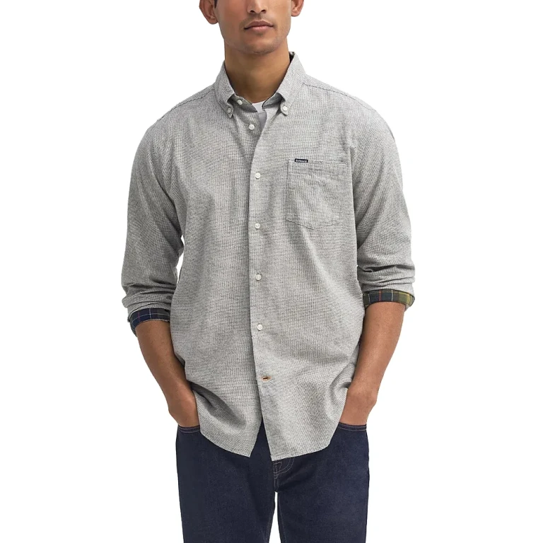 Barbour Turner Tailored Fit Houndstooth Shirt