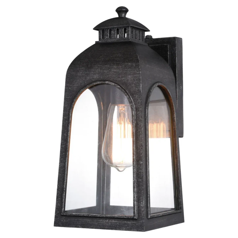Brushed Charcoal One Light Outdoor Wall Mount from the Pilsen Collection