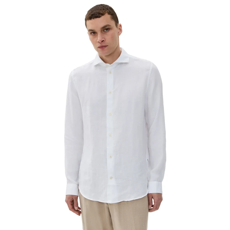 NN07 Andrew Linen Dress Shirt White L