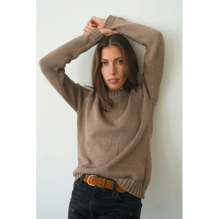 Sloane Crewneck in Mocha