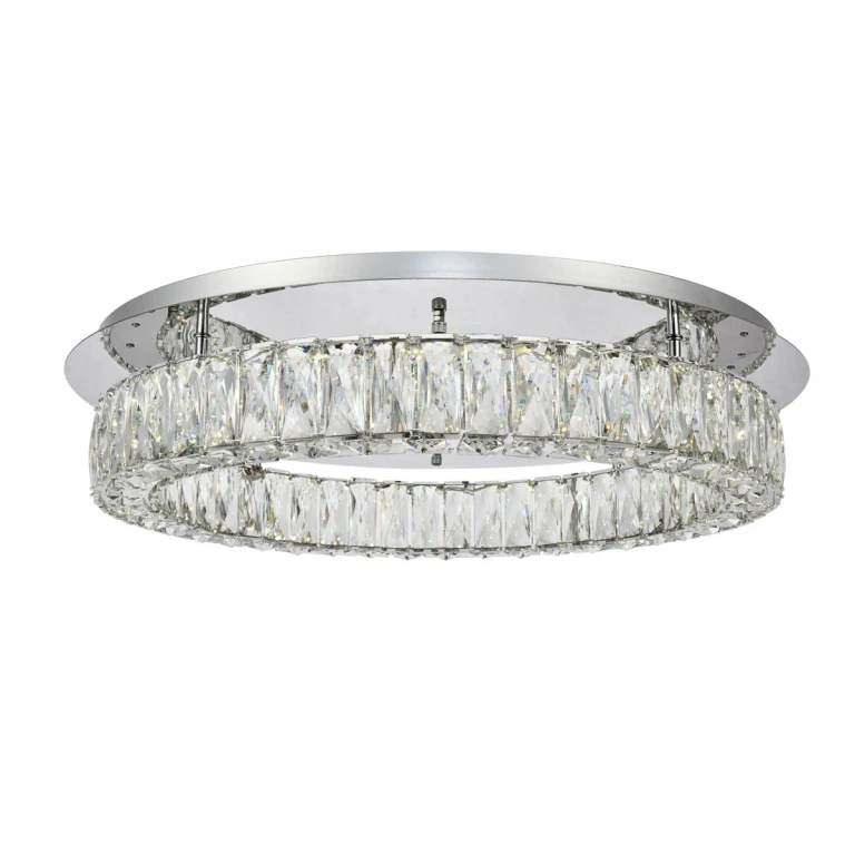 Chrome LED Flush Mount from the Monroe Collection