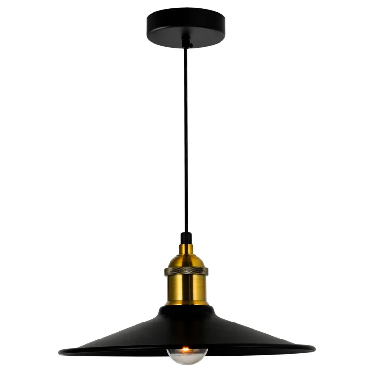 Black One Light Mini Pendant from the Brave Collection