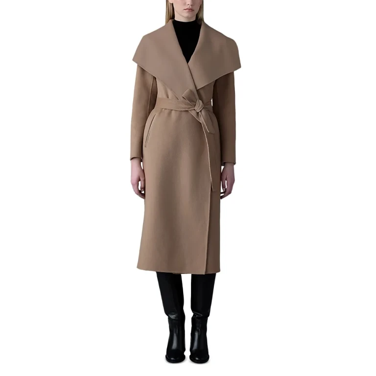 Mackage Mai Lightweight Wrap Wool Coat