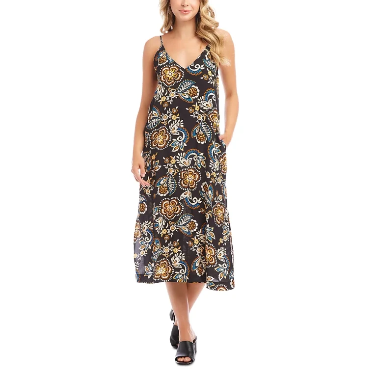 Karen Kane Side Slit Midi Dress