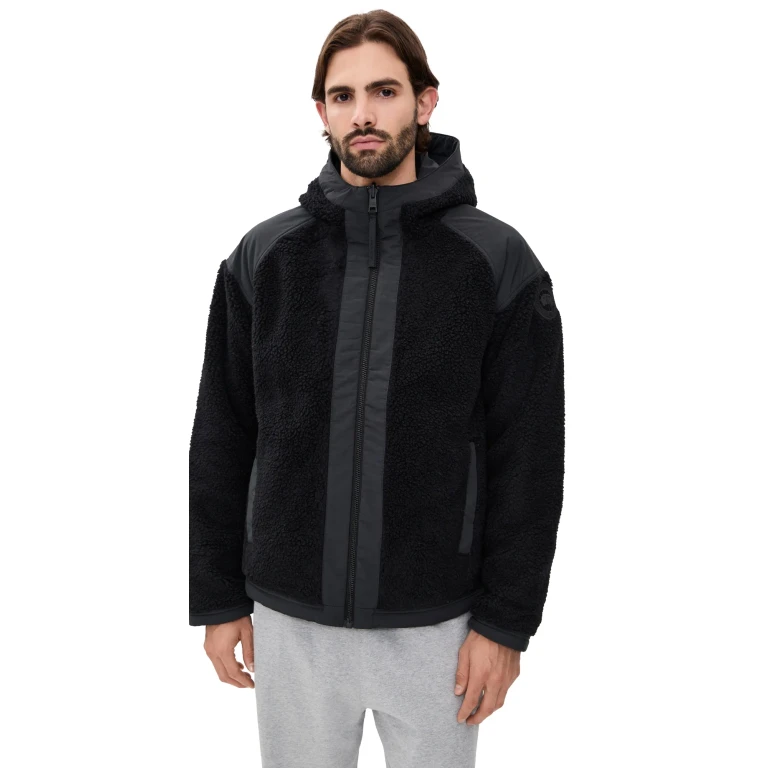 Alberni Reversible Fleece Bomber Black/Black XXL
