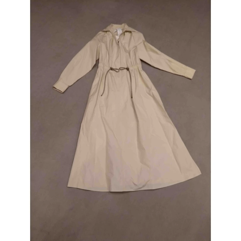 Max Mara Pedaggi Nude & Neutrals Cotton Dress - Women