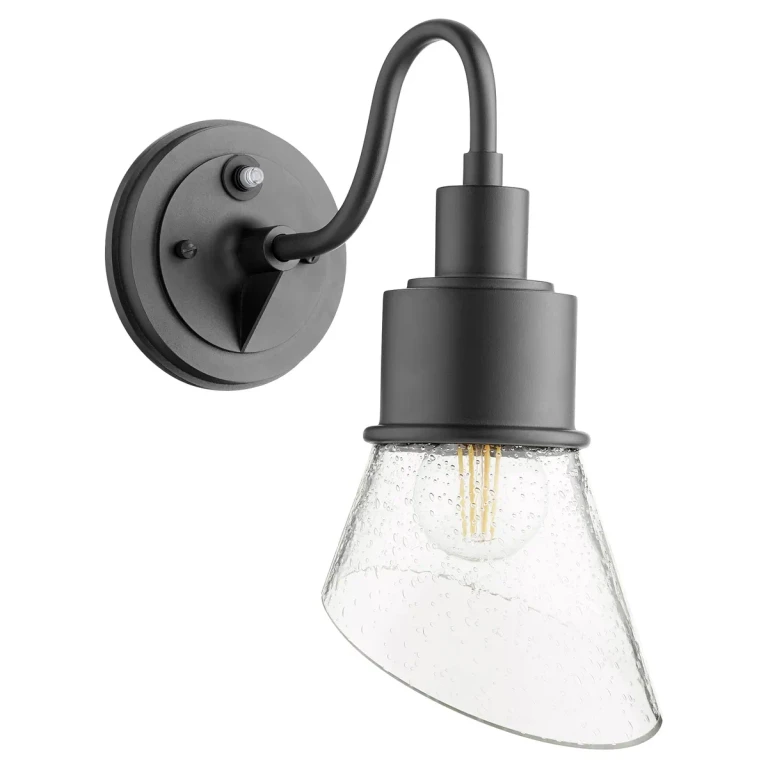 Quorum Torrey 1-Light 13" Outdoor Wall Light in Noir