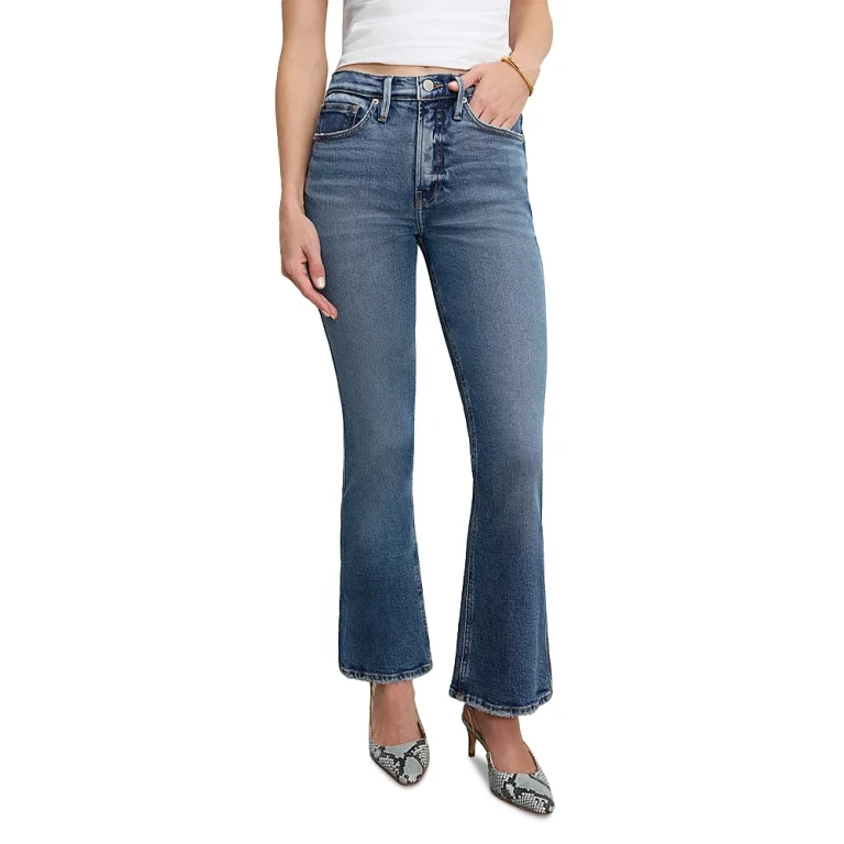 Good American Good Standard Kick Flare Jeans in Indigo1014
