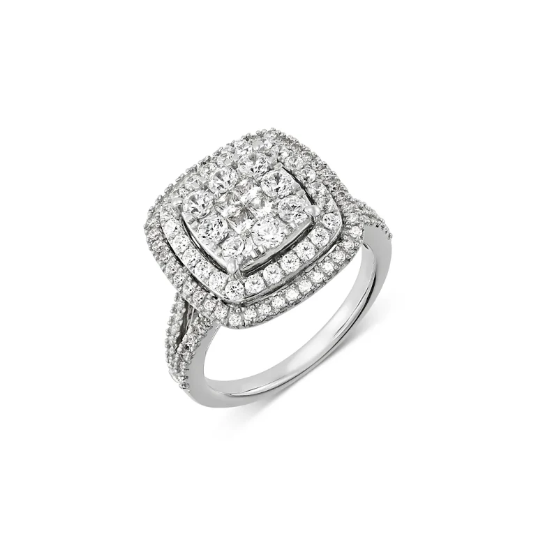 Diamond Tiered Ring in 14K White Gold, 1.50 ct. t. w