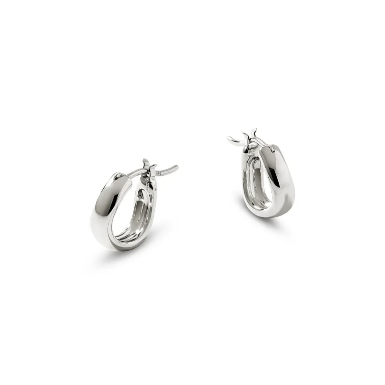 John Hardy Sterling Silver Surf Huggie Hoop Earrings