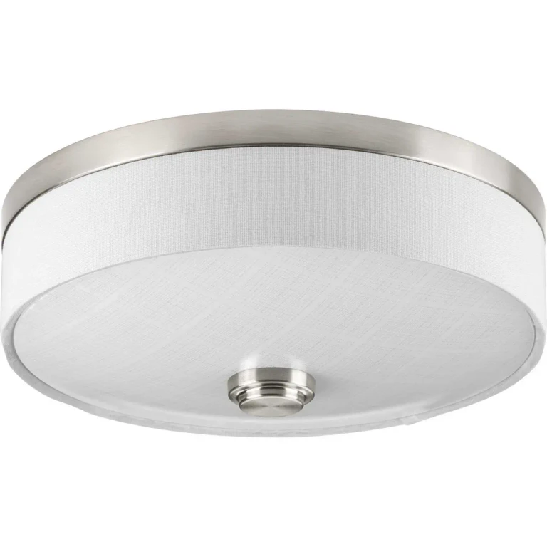 Brushed Nickel LED Flush Mount from the Weaver Led Collection