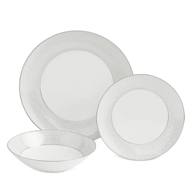 Wedgwood Gio Platinum 12 Piece Dinnerware Set, Service for 4