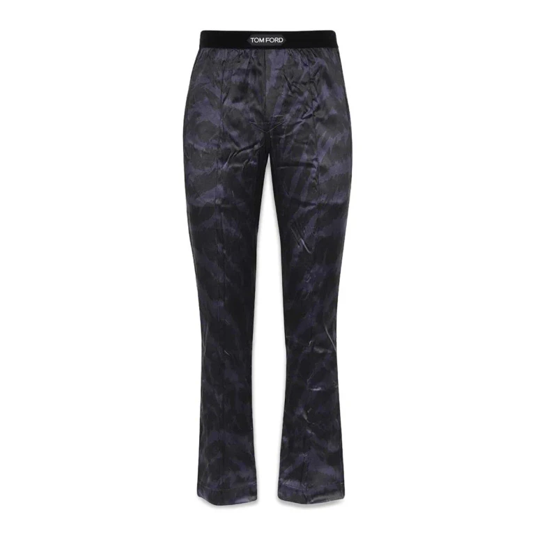 톰 포드 그래픽 프린트 스트레이트 레그 팬츠