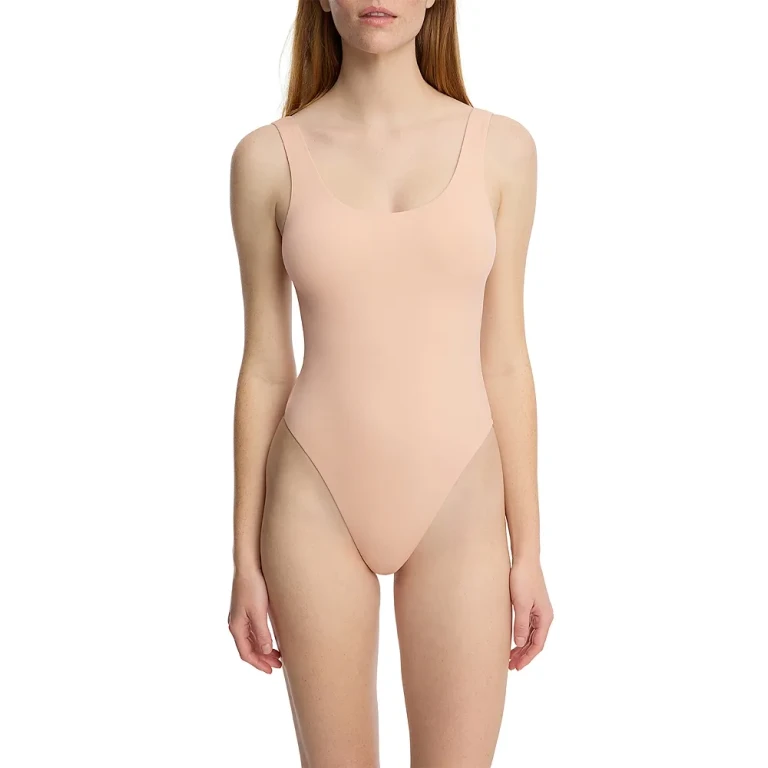Skarlett Blue Insider Scoop Neck Tank Bodysuit