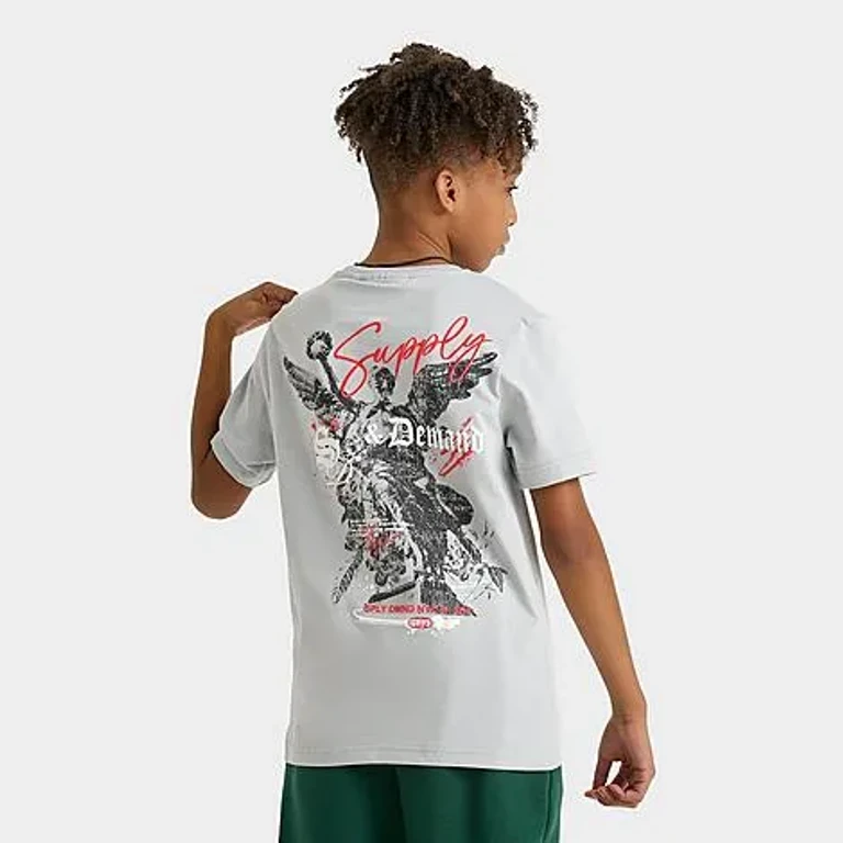 Supply & Demand Big Kids Lapfly T-Shirt in High Rise Size: Small