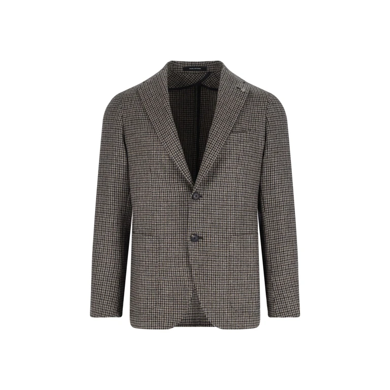 Blazer de pata de gallo con botonadura sencilla Tagliatore