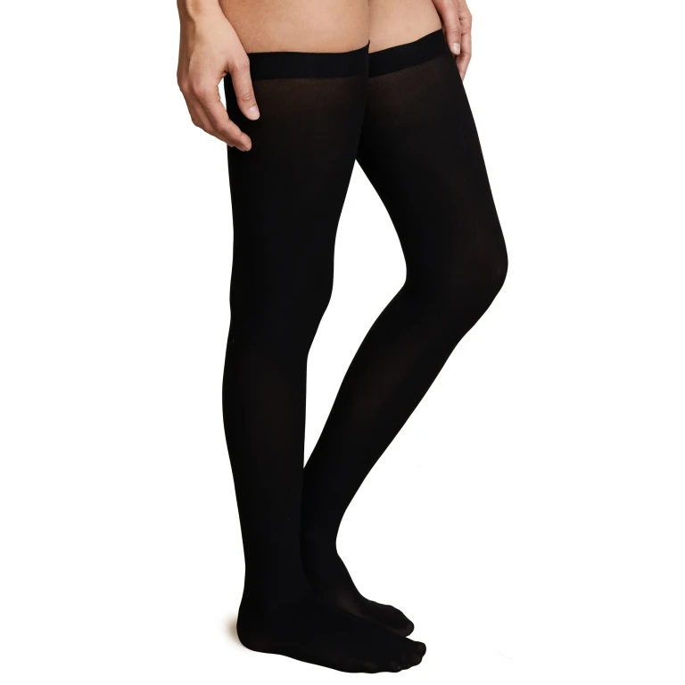 Commando Up All Night Thigh Highs Black S/M