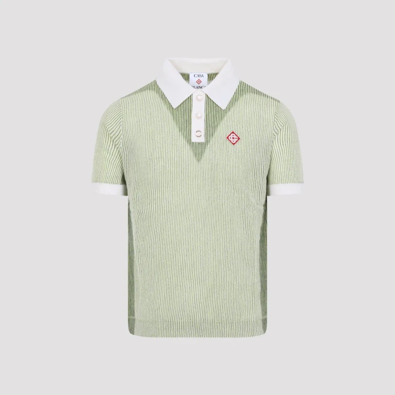CASABLANCA - Casablanca Vertical Stripe Polo Shirt