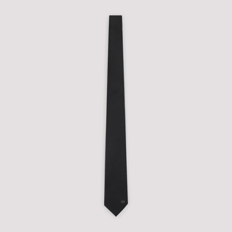 Valentino Garavani Silk Tie Black - Men