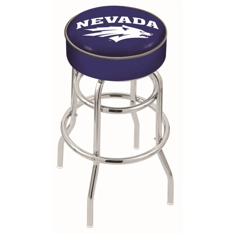 Chrome Double Ring Swivel Counter Stool - UNR