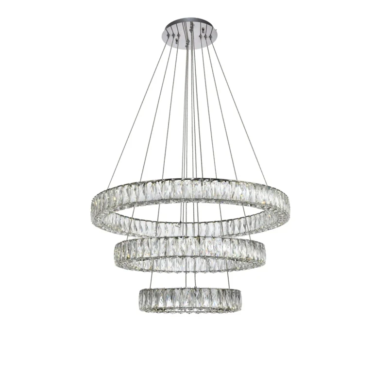 Chrome LED Chandelier from the Monroe Collection