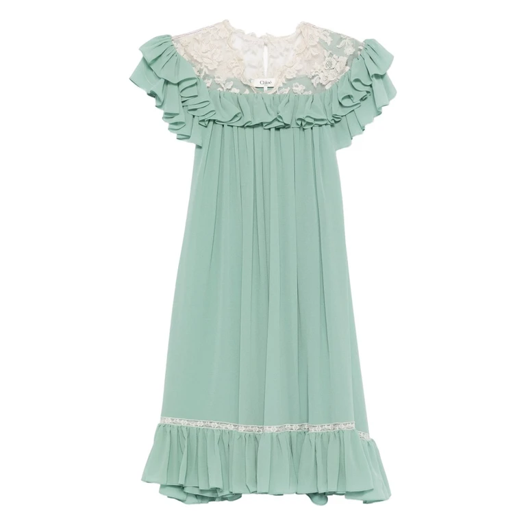 Chloè Dresses Green Silk - Women