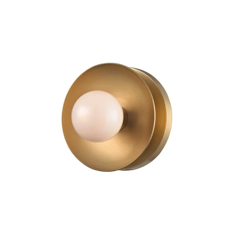 Julien 5" Bathroom Vanity Light in Aged Brass