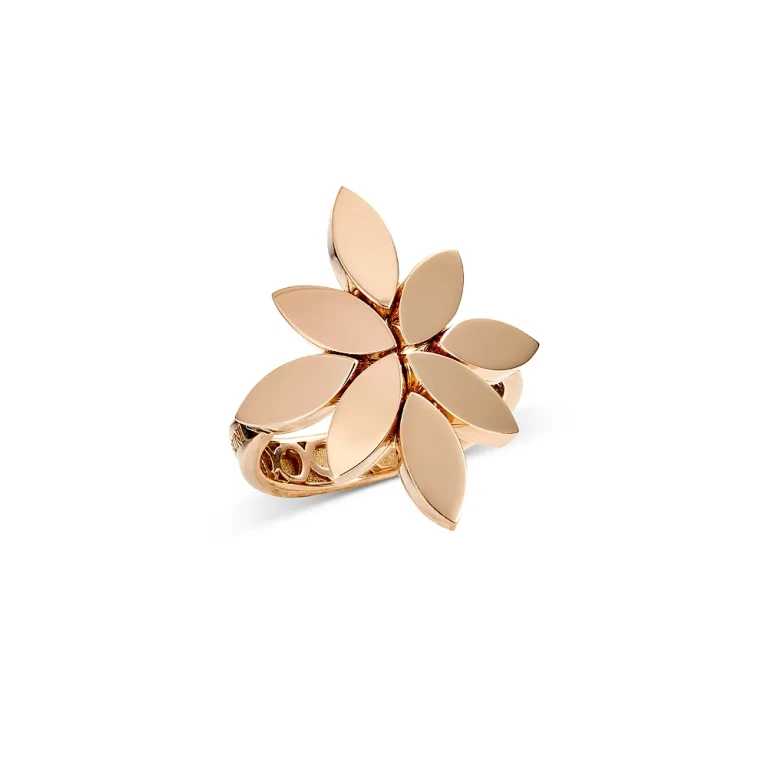 Pasquale Bruni 18K Rose Gold Ghirlanda Polished Flower Statement Ring