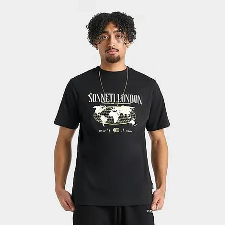 Sonneti Men's London International T-Shirt in Black Size: Small