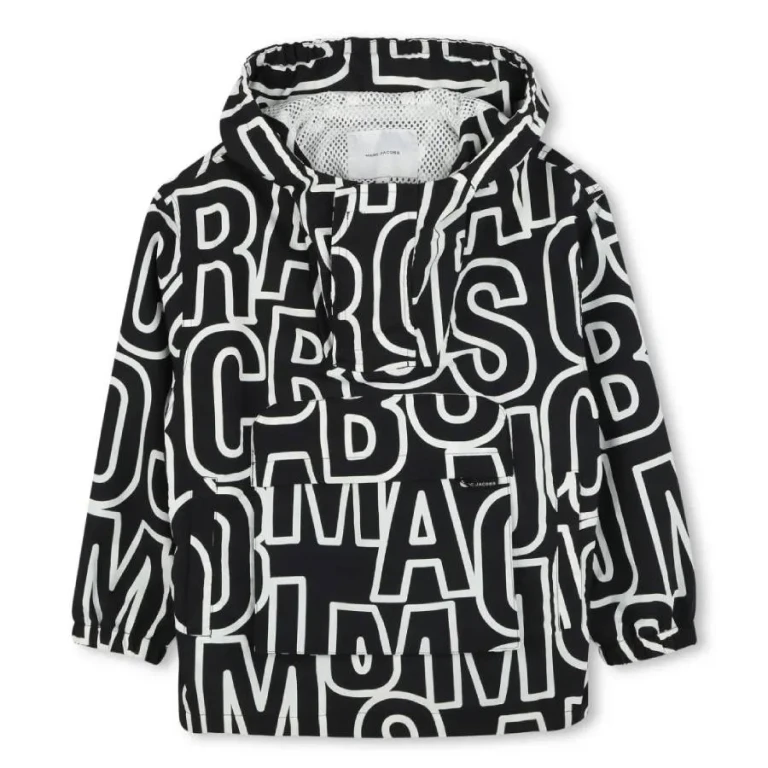 Little Marc Jacobs Monogram Hooded Windbreaker Jacket