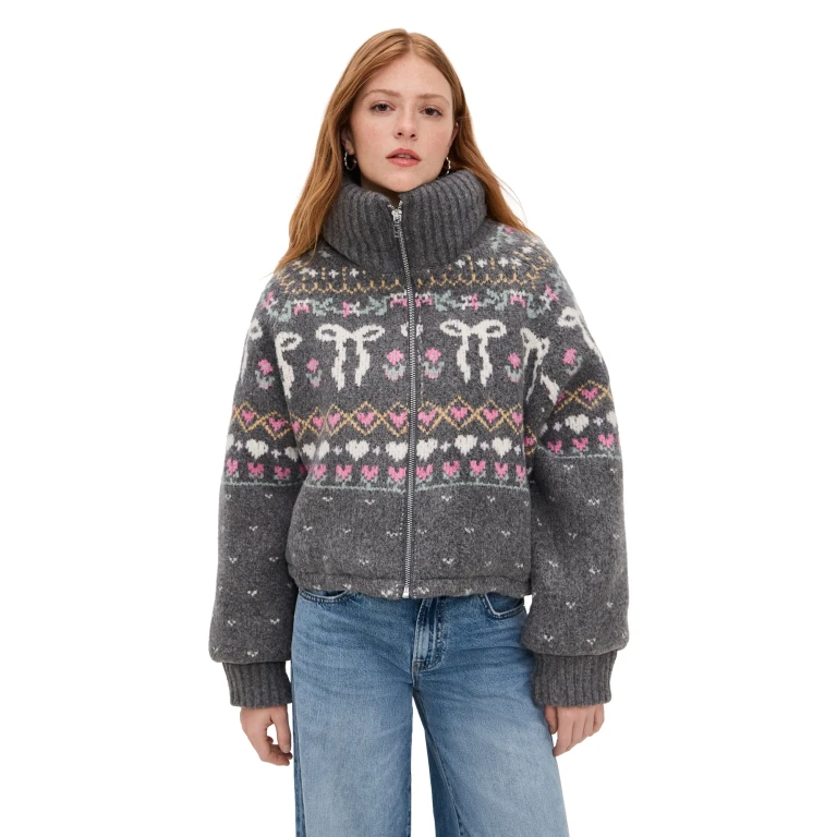 BLANKNYC Dream Chaser Sweater Grey Combo L