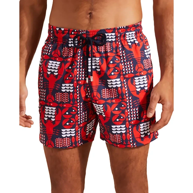 Vilebrequin Moorise Lobsters Print 5 Swim Trunks